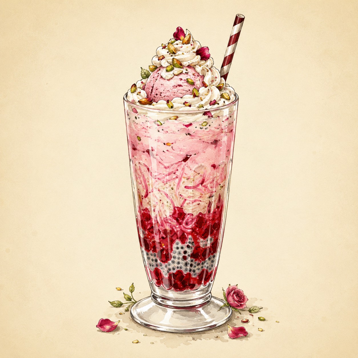 Falooda at Kwality Ice Cream